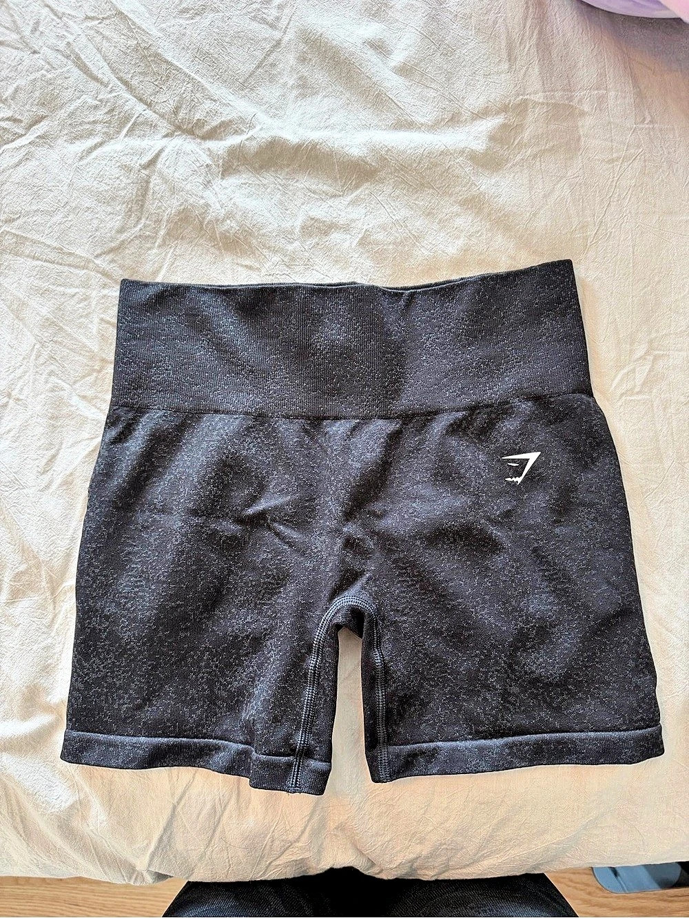 Gymshark adapt fleck Seamless Shorts Black Bike Shorts